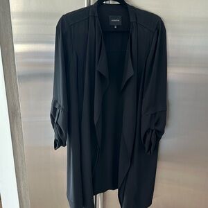 Black lightweight trench coat